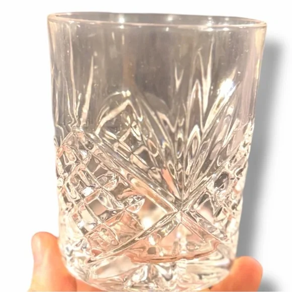 Vintage-Style Cut Crystal Glass Carafe & Tumbler Set | Bedside Water Set - Picture 4 of 6